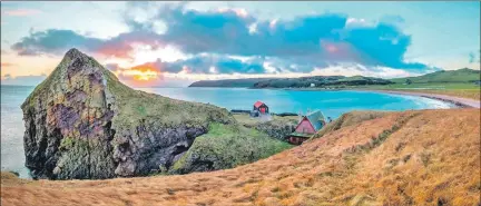  ??  ?? One of Raymond Hosie’s shots of Dunaverty Bay.