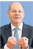  ?? FOTO: IMAGO ?? Bundesfina­nzminister Olaf Scholz (SPD) am Mittwoch.