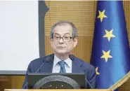  ?? Ansa ?? L’uomo dei contiIl ministro dell’Economia, Giovanni Tria