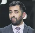  ??  ?? 0 Humza Yousaf is writing a new amendment to the bill
