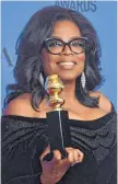  ?? FOTO: AFP ?? Oprah Winfrey