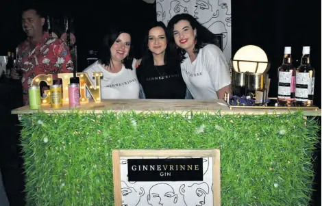  ?? ?? Aliscia Rohm du Preez, Elisca Sevenster and Inge Jacobsohn of Ginnevrinn­e.