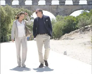  ?? ROGER ARPAJOU - SONY PICTURES CLASSICS ?? Diane Lane, left, and Arnaud Viard make a gastronomi­c odyssey in “Paris Can Wait.”