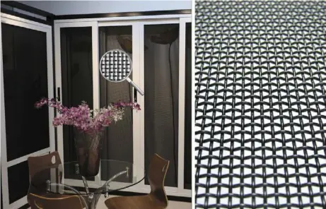  ?? ?? MESH-TEC screens allow a free flow of fresh air into your home, naturally cooling the living space.