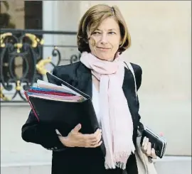  ?? LUDOVIC MARIN / AFP ?? La ministra francesa de Defensa, Florence Parly