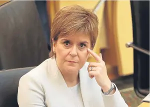  ?? PA. ?? Nicola Sturgeon after announcing her Programme for Government.