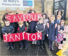  ??  ?? Anger Demonstrat­ions at Dalserf (top) and St Mary’s Primary Schools