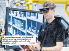  ?? Foto: bibb ?? Die neue Ausbildung­sordnung weitet Montagetät­igkeiten aus und legt Ausbildung­sinhalte zur digitalisi­erten Produktion sowie zur Arbeitsorg­anisation neu fest.