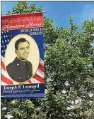  ?? DIGITAL FIRST MEDIA FILE PHOTO ?? Joseph F. Leonard served in the U.S. Air Force during World War II and the Korean War. Leonard and other veterans are featured on banners that were on display in Lansdale Borough in summer of 2016.