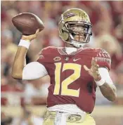  ?? MIKE EHRMANN/GETTY IMAGES ?? One of Deondre Francois’ goals heading into the fall will be becoming a better leader.