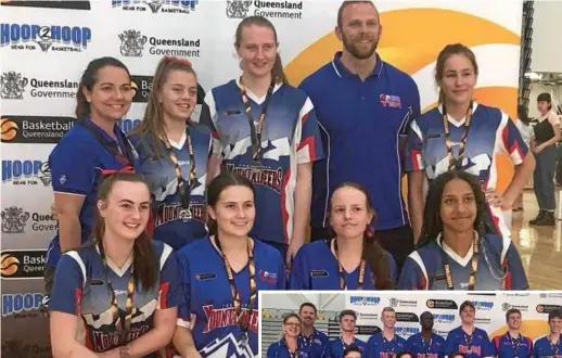  ?? Photos: Contribute­d ?? SILVER MEDAL: The Toowoomba Mountainee­rs U18s girls division two side (back, from left) Jessie Bolton (manager), Abbie Markey, Phoebe Hinz, Kabe Cicolini (coach), Isabelle Boeske and (front) Lilian Adler, Grace Cluderay, Hannah Boyd and Jorja Bolton.