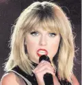  ??  ?? Grope claim: Taylor Swift