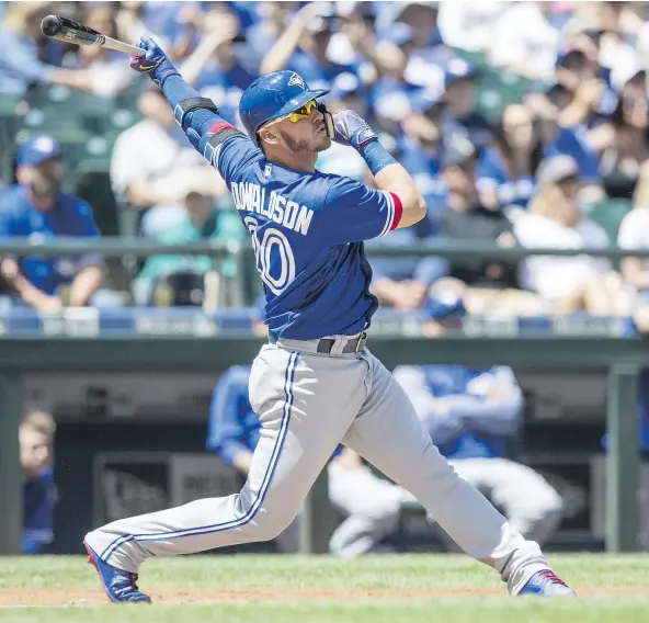  ?? — GETTY IMAGES ?? Toronto third baseman Josh Donaldson says Seattle left-hander James Paxton has owned him in the past.