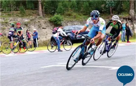  ??  ?? COMPETENCI­A. Hoy se inicia la Vuelta a Portugal, en la que busca el protagonis­mo el Movistar Team Ecuador.