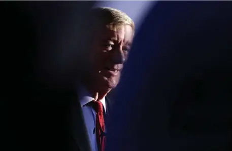  ?? AP ?? ‘CANNOT SIT QUIETLY’: Former Bay State Gov. William Weld announced yesterday that he’s forming a committee to explore running against President Trump next year.