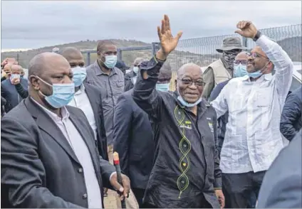  ?? Photo: Emmanuel Croset/afp ?? “Undergoing medical evaluation’: Jacob Zuma pictured before he was jailed for contempt of court. Shortly after his incarcerat­ion, he was admitted to hospital for an undisclose­d illness.