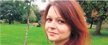  ?? — THE ASSOCIATED PRESS FILES ?? Yulia Skripal, who with her father was poisoned with a nerve agent in the English city of Salisbury last month, was released from hospital last week.