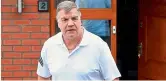  ?? — AFP ?? Sam Allardyce leaves his home on Wednesday.