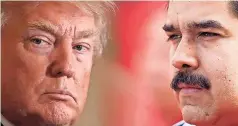  ??  ?? DONALD TRUMP y el mandatario venezolano Nicolás Maduro