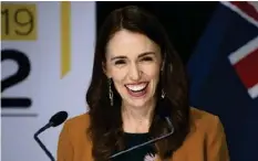  ?? KEYSTONE ?? Premiermin­isterin Jacinda Ardern hat Grund zu guter Laune.