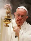  ??  ?? Pope Francis: 3.7 million people were marked on the census as Catholics