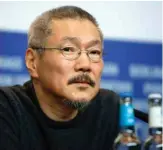  ??  ?? South Korean director and screenwrit­er Hong Sang-soo winner of Silver Bear For Best Director for his movie ‘The Woman Who Ran’.