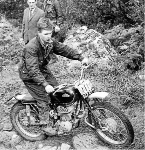  ?? ?? A young Sid Lampkin on the Starmaker-Cotton at the 1964 West of England Trial.