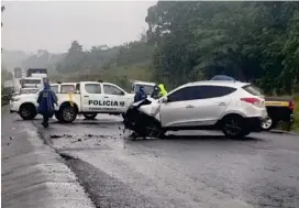  ?? EDGAR CHINCHILLA ?? Este fue el carro que impactó al de los Castro.