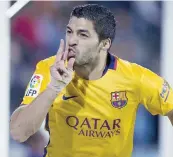  ?? GETTY IMAGES ?? Luis Suarez, 28 anni, ottavo gol stagionale nella Liga