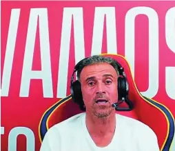  ?? TWITCH ?? Luis Enrique, en su directo de Twitch