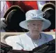  ?? Picture: AP ?? Britain’s Queen Elizabeth II leaves Buckingham Palace to attend the Trooping the Colour ceremony in London yesterday.