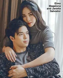  ??  ?? Elmo Magalona and Janella Salvador