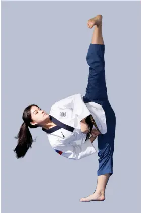  ?? CONTRIBUTE­D FOTO ?? DEBUT. Cebuana Aidaine Laxa will make her World Poomsae Championsh­ips debut for the Philippine team next month in Chinese Taipei.