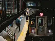  ?? PETER K. AFRIYIE/AP ?? Subway passengers, like these ones seen Jan. 13, could ride for hours before being at risk of hearing loss.