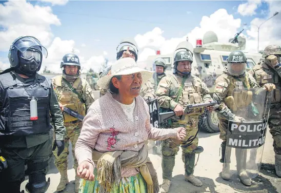  ?? AFP ?? Avanza la investigac­ión por el apoyo del gobierno de Macri al golpe en Bolivia.