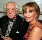  ??  ?? Celebratio­n... Richard Harris at his 70th birthday party in Dublin Castle with his second wife Ann