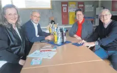  ?? FOTO: KREHLIK ?? Die Initiatore­ngruppe mit (von links): Annerose Kirchvogel, Hartmut Schlipf, Ingrid Bezler und Bernhard Ritter.