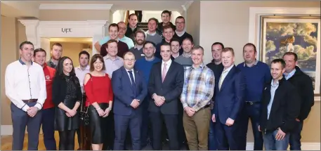  ??  ?? Delegates at the IFA’s 2018 Future Leaders Programme – delivered by Farm Business Skillnet. This leadership developmen­t programme included modules on Business Developmen­t and Communicat­ions. Pictured are delegates from all around the country which included Sligo Young Farmer, Kevin Doohan from Bunninadde­n, with IFA President Joe Healy, Macra President James Healy, IFA Director of Organisati­on James Kelly, Farm Business Skillnet Chairman Nigel Renaghan and Farm Business Skillnet Manager Celine Reynolds.