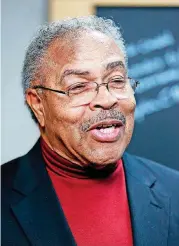  ?? OKLAHOMAN] ?? Wheeler Parker Jr. talks Monday at Oklahoma Christian University about his cousin, Emmett Till, who was lynched in 1955. Parker was the guest speaker for the university’s fifth annual History Speaks event.