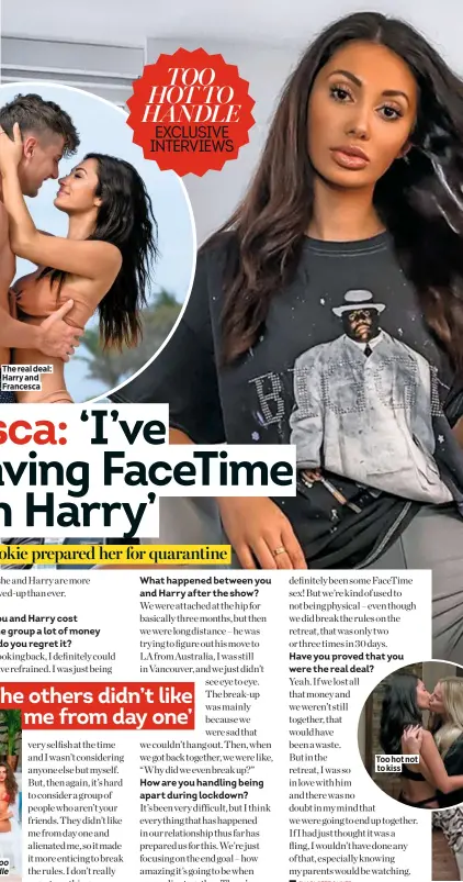  ??  ?? The real deal: Harry and Francesca
Too hot not to kiss