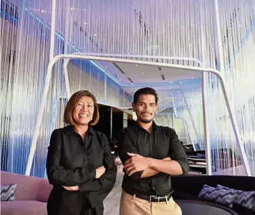  ??  ?? Veritas Design Group’s principal architect Tay (left) and associate architect Syah Kamaruddin collaborat­ed with American firm Skidmore, Owings and Merrill on the project. — ONG SOON HIN/The Star