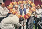  ?? PTI ?? Samajwadi Party president Akhilesh Yadav at the party office, in Lucknow on Saturday.