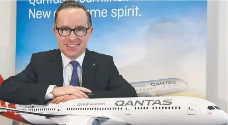 ?? Picture: COLIN MURTY ?? Qantas chief executive Alan Joyce has been in the cockpit as investment has taken off.