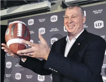 ?? FRANK GUNN/THE CANADIAN PRESS ?? There is much to celebrate for CFL boss Randy Ambrosie, but there are still trouble spots to sort out, most notably in Vancouver, Montreal and Toronto, Scott Stinson writes.