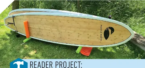 READER PROJECT: QUICK & EASY PADDLEBOAR­D STAND | The Family Handyman ...