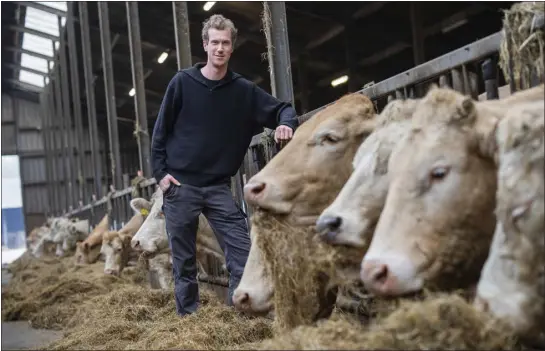  ?? PETER DEJONG — THE ASSOCIATED PRESS ?? Farmer’s Defense Force vice president Jos Ubels, at his farm in Anderen, Netherland­s, on Monday, feels that issues such as bureaucrat­s insisting when farmers should sow or harvest, imposing excessive restrictio­ns on fertilizer and manure use and unfair internatio­nal competitio­n condoned by the European Union have created a potent mix that has driven him away from mainstream politics.