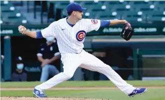  ?? NAM Y. HUH/AP ?? Cubs Opening Day starter Kyle Hendricks pitched 4⅔ innings Sunday against the White Sox.