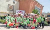  ??  ?? The Waterfoot Primary class arrive at Sol Katmandu Park &amp; Resort in Majorca for their ‘Ultimate School Trip’