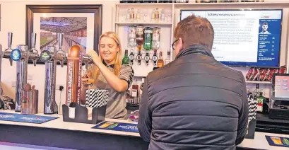  ?? ?? Bar talk The popular facility has been long overdue for Ayr United supporters