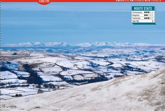  ??  ?? On a clear day the Howgills can provide stunning views of the distant Lake District.